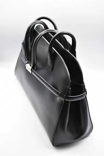 Orciani Contemporary Large Shoulder Bag In Black