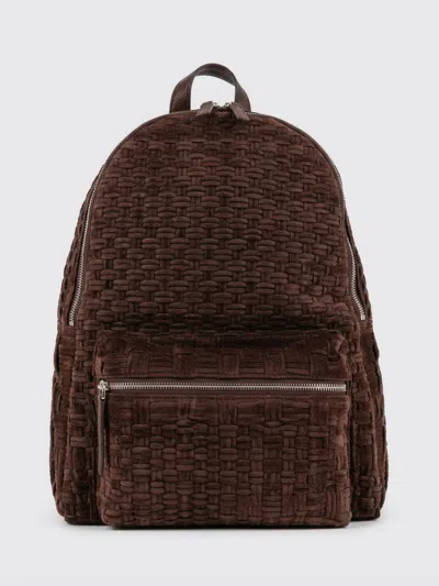 ORCIANI ORCIANI LAIO MICRON WOVEN SUEDE BACKPACK
