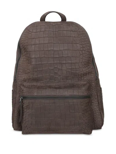 Orciani Backpacks In Brown