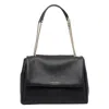 Orciani Medium Sveva Sense Shoulder Bag With Chain In Black