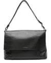 Orciani Logo-lettering Messenger Bag In Black