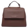 Orciani Caffe Soft Sveva Handbag In Brown
