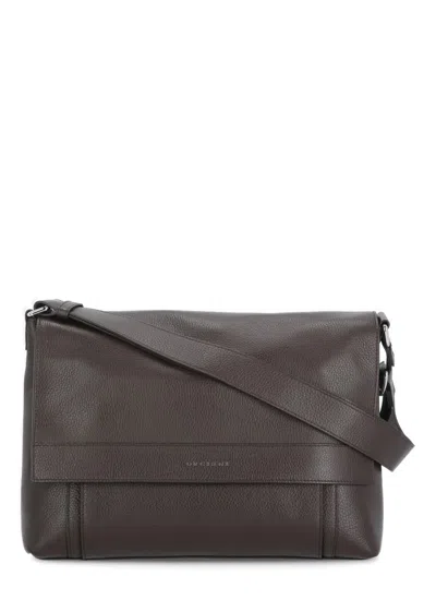 Orciani Messenger Micron Bag In Brown