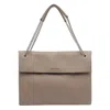 Orciani Venus Soft Midi Shoulder Bag In Brown