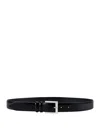 Orciani Smooth Leather Belt In Black