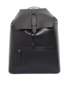 Orciani Alba Leather Backpack In Black