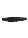 Orciani Concealed Leather Belt In Black