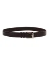 Orciani Leather Buckle Belt In Brown