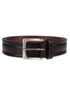 Orciani Leather Belt In Brown
