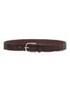 Orciani Brown Leather Belt In Brown
