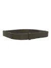 Orciani Micron Leather Belt In Green