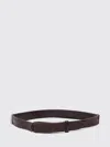 Orciani Textured Leather Belt In Burgundy
