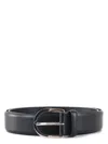 Orciani Round Buckle Belt In Nero