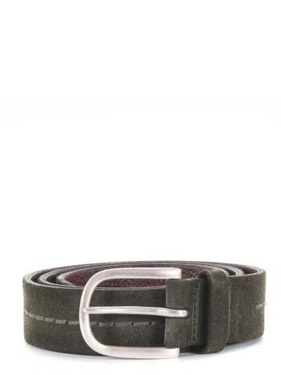 Orciani Belt In Verde Scuro