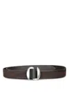 Orciani Suede Double Brown Belt In Brown