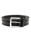 Orciani Leather Belt In Black