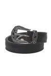 Orciani Leather Belt In Black