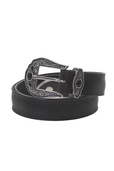 Orciani Leather Belt In Black
