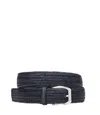Orciani Belts Blue In Black