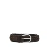 Orciani Suede Plot Belt In Brown