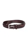 Orciani Masculine Down Brown Belt In Brown