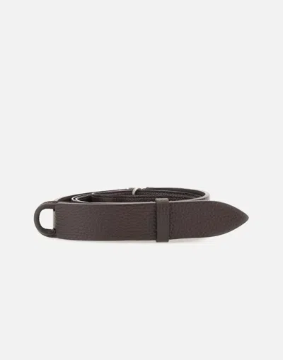 Orciani Belted Leather Belt In Brown