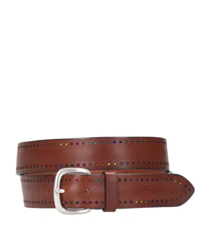 Orciani Belts Burnt In Brown