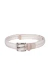 Orciani Rope Cream Belt In Metallic