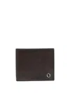 Orciani Bi-fold Leather Wallet In Braun