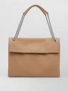Orciani Structured Midi Handbag With Stylish Chain Strap