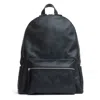Orciani Black Camouflage Backpack In Black