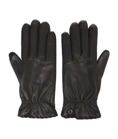 Orciani Nappa-leather Gloves In Black