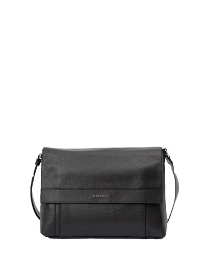 Orciani Black Leather Bags