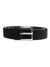 Orciani Buckle-fastening Leather Belt In Black
