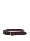 Orciani Blade Embossed Belt In Brown