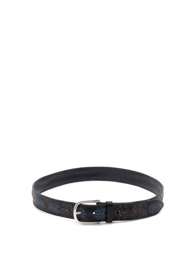 Orciani `blade Ornament` Belt In Black