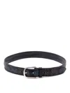 Orciani `blade Ornament` Belt In Brown