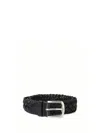 Orciani Interwoven Leather Belt
