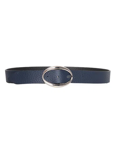 Orciani Blue Smooth Leather