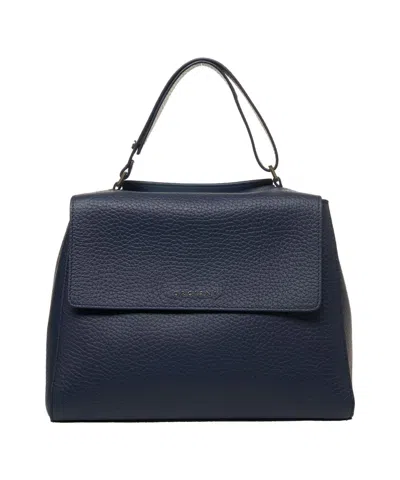 Orciani Blue 'sveva Soft Medium' Shoulder Bag