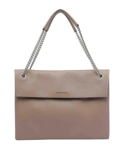 Orciani Beige Shoulder Bag In Sand