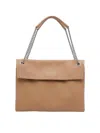 Orciani Structured Midi Handbag With Stylish Chain Strap In Orange
