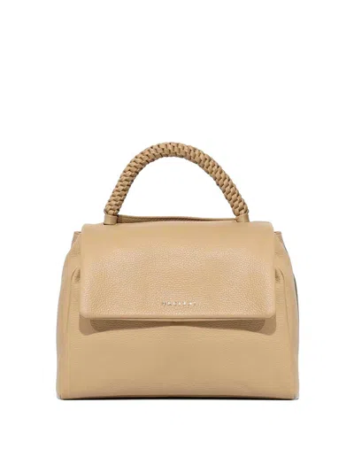 Orciani Sveva Sense Scooby Medium Biscuit Bag In Neutral