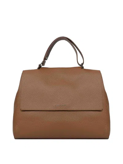 Orciani Sveva Soft Large Brown Bag