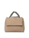 Orciani Sveva Twilight Small Hand Bag In Neutral