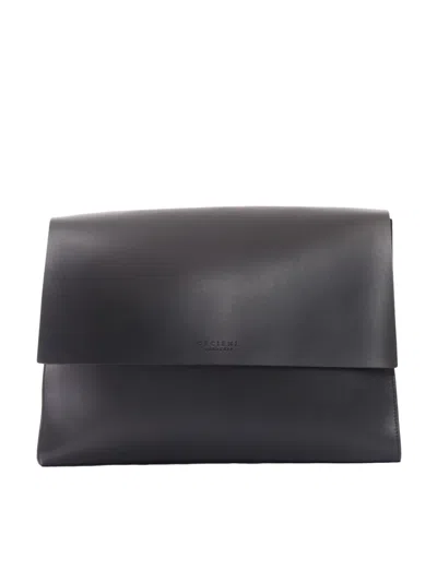 Orciani Borsa A Tracolla In Black