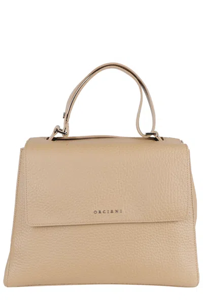 Orciani Mini Handbag For Every Occasion In Neutral