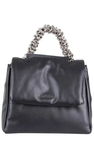 Orciani Borsa Sveva Nappa Bold Piccola A Mano In Black