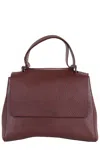 Orciani Steva Soft Mini Shoulder Bag In Burgundy