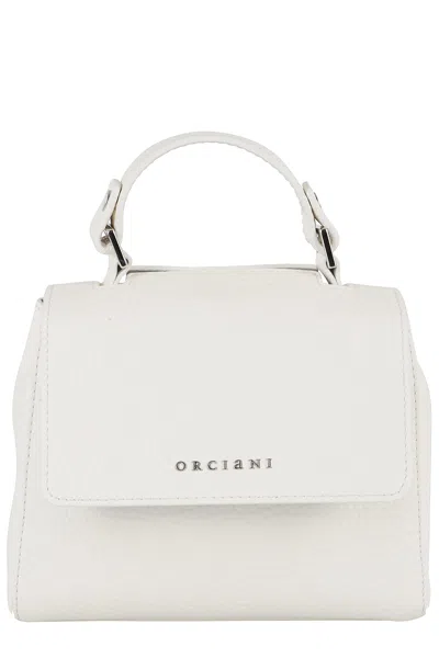 Orciani Borsa Sveva Soft Mini In Bia Bianco